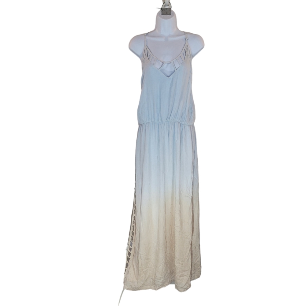 BOHO ME Strappy Side Split Hem Ombre Dress Size S